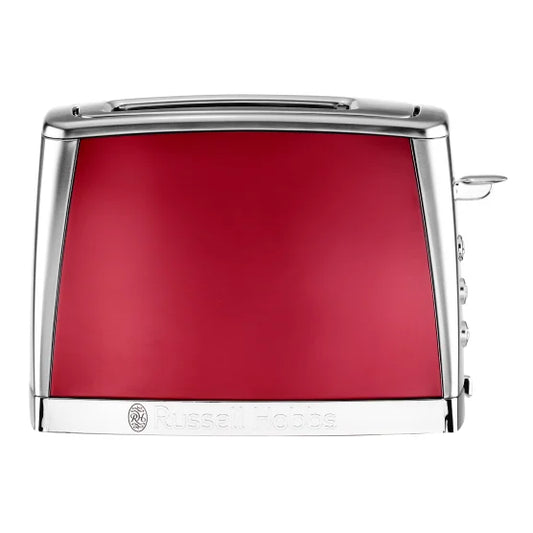 RUSSELL HOBBS 2 SLICE TOASTER LUNA SOLAR RED