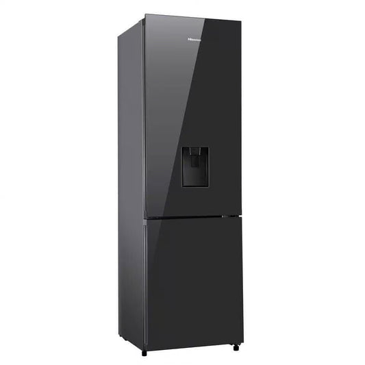 Hisense H370BMIB-WD 263L Black Mirror Combi refrigerator with water dispenser