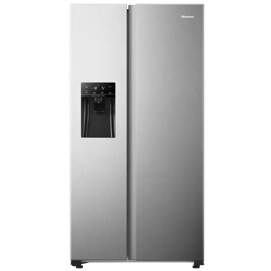 Hisense H690SS-IDL 474L Brushed Stainless Steel side by side refrigerator with water dispenser
