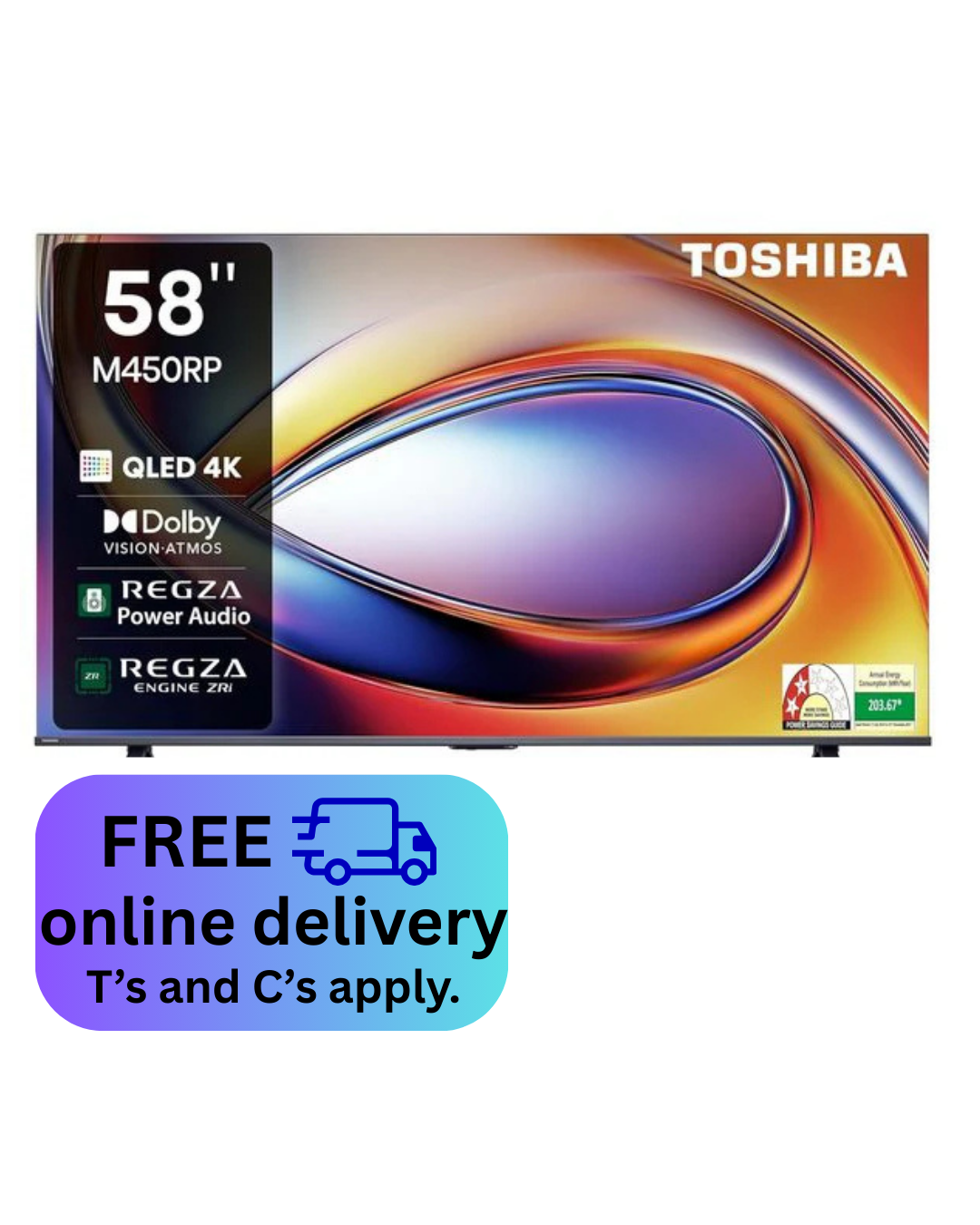 Toshiba 58M450RP	55" UHD QD SMART