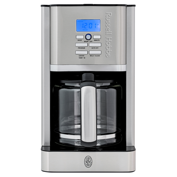 Russell Hobbs Nexus Digital Coffee Maker Silver Luxury Signature design
